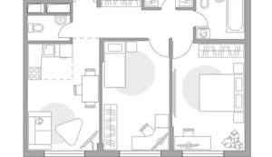 3-к квартира, вторичка, 54м2, 2/14 этаж