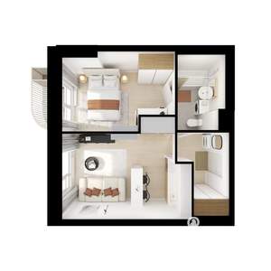 1-к квартира, вторичка, 36м2, 3/9 этаж