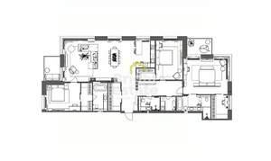 4-к квартира, вторичка, 200м2, 7/8 этаж