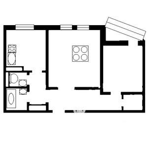 2-к квартира, вторичка, 58м2, 3/18 этаж