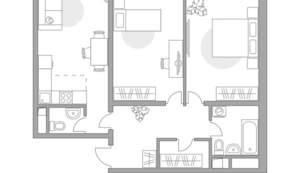 3-к квартира, строящийся дом, 54м2, 14/14 этаж