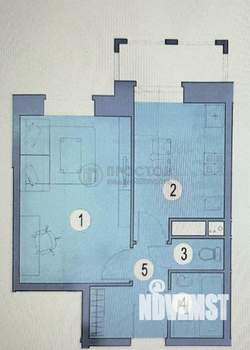 1-к квартира, вторичка, 31м2, 4/8 этаж
