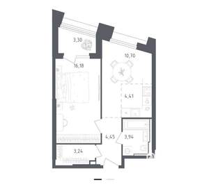 2-к квартира, вторичка, 47м2, 19/28 этаж