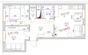 3-к квартира, вторичка, 56м2, 13/24 этаж