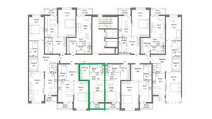 Студия квартира, вторичка, 31м2, 9/9 этаж