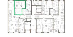 1-к квартира, вторичка, 40м2, 1/9 этаж