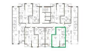 1-к квартира, вторичка, 47м2, 9/9 этаж