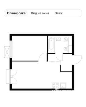 1-к квартира, вторичка, 32м2, 8/9 этаж