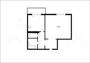 1-к квартира, вторичка, 38м2, 4/24 этаж