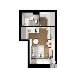 Студия квартира, вторичка, 25м2, 4/9 этаж