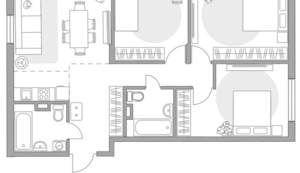 4-к квартира, вторичка, 71м2, 1/6 этаж