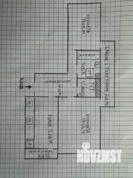 2-к квартира, вторичка, 60м2, 3/5 этаж