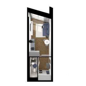 Студия квартира, вторичка, 24м2, 4/9 этаж