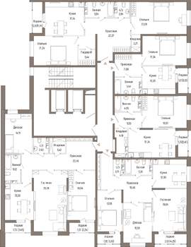 1-к квартира, вторичка, 53м2, 3/9 этаж