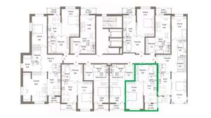 1-к квартира, вторичка, 47м2, 6/10 этаж