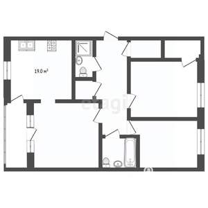 3-к квартира, вторичка, 105м2, 10/23 этаж