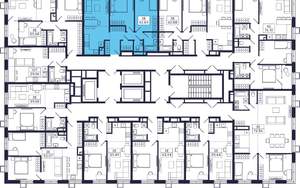 2-к квартира, строящийся дом, 59м2, 28/28 этаж