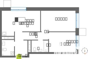 2-к квартира, вторичка, 61м2, 28/31 этаж
