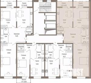 2-к квартира, вторичка, 90м2, 8/9 этаж