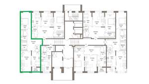 2-к квартира, вторичка, 77м2, 1/9 этаж