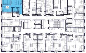 2-к квартира, строящийся дом, 50м2, 23/28 этаж
