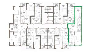 2-к квартира, вторичка, 76м2, 4/9 этаж