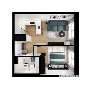 1-к квартира, вторичка, 36м2, 8/9 этаж