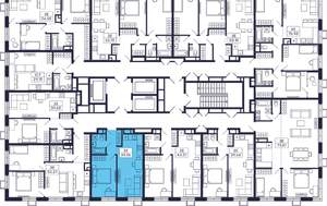 1-к квартира, строящийся дом, 40м2, 17/28 этаж