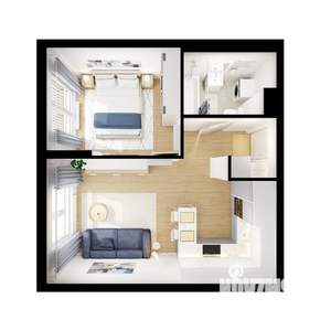 1-к квартира, вторичка, 38м2, 6/9 этаж