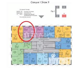 Студия квартира, вторичка, 22м2, 9/9 этаж