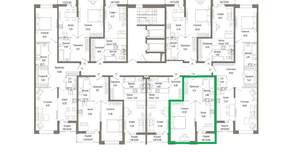 1-к квартира, вторичка, 48м2, 5/9 этаж