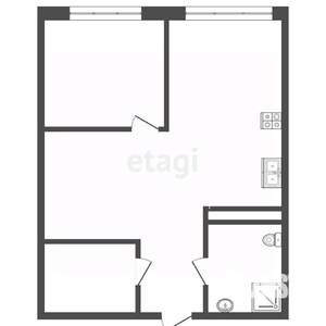 2-к квартира, вторичка, 39м2, 2/12 этаж
