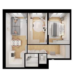 2-к квартира, вторичка, 56м2, 2/9 этаж