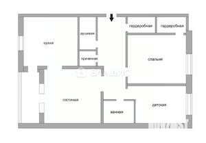 3-к квартира, вторичка, 105м2, 10/25 этаж