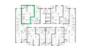 1-к квартира, вторичка, 48м2, 7/9 этаж