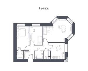 3-к квартира, вторичка, 68м2, 1/8 этаж