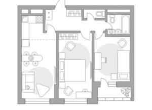 3-к квартира, строящийся дом, 58м2, 9/24 этаж