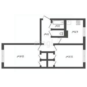 2-к квартира, вторичка, 45м2, 5/5 этаж
