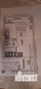 Студия квартира, вторичка, 27м2, 22/26 этаж