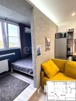 Студия квартира, вторичка, 29м2, 5/17 этаж