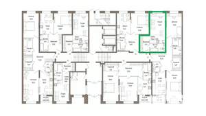 Студия квартира, вторичка, 29м2, 1/10 этаж