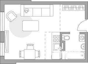 Студия квартира, строящийся дом, 30м2, 1/6 этаж