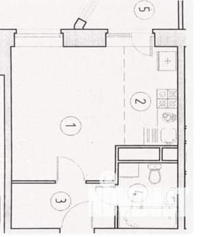 Студия квартира, вторичка, 30м2, 2/6 этаж