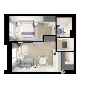 1-к квартира, вторичка, 39м2, 9/9 этаж