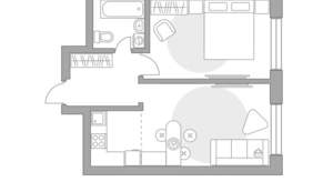 2-к квартира, вторичка, 37м2, 3/23 этаж