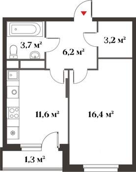 4-к квартира, вторичка, 109м2, 1/6 этаж