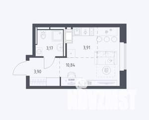Студия квартира, вторичка, 22м2, 16/25 этаж