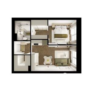 1-к квартира, вторичка, 38м2, 6/9 этаж