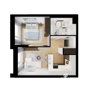 1-к квартира, вторичка, 33м2, 1/9 этаж