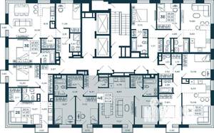 3-к квартира, строящийся дом, 84м2, 18/25 этаж